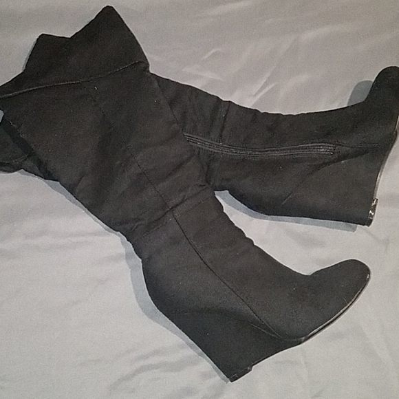 NWOT Suede Over the Knee Boots - Picture 1 of 5